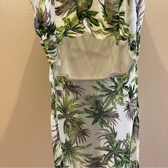 Love Riche Sheer Tropical‎ Palm Mini Maxi Skirt Size Medium - Picture 5 of 14